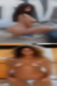 Tits swinging no string face on.