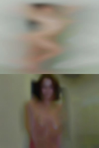 Half female breed nude woman.